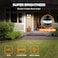 LUTEC 34W 3000 Lumen Motion Sensor Outdoor Lights 5000K Daylight IP65 Waterproof Flood Lights Outdoor with Night Light Dusk to Dawn Motion Detector LED Security Light for Outside Garage YardBlack