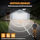 LUTEC 34W 3000 Lumen Motion Sensor Outdoor Lights 5000K Daylight IP65 Waterproof Flood Lights Outdoor with Night Light Dusk to Dawn Motion Detector LED Security Light for Outside Garage YardBlack