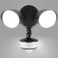 LUTEC 34W 3000 Lumen Motion Sensor Outdoor Lights 5000K Daylight IP65 Waterproof Flood Lights Outdoor with Night Light Dusk to Dawn Motion Detector LED Security Light for Outside Garage YardBlack