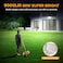 LUTEC 80W 9000LM Flood Lights Outdoor Hardwired Switch Controlled LED Security Lights with 4 Heads IP65 Waterproof 5000K Daylight for Garage Yard Patio White