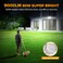 LUTEC 80W 9000LM Flood Lights Outdoor Hardwired Switch Controlled LED Security Lights with 4 Heads IP65 Waterproof 5000K Daylight for Garage Yard Patio White