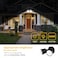 LUTEC P6221BD2D 2000 Lumen 18 Watt 28 LED DualHead Flood Light Outdoor Dusk to Dawn Waterproof Exterior Security Wall Light for Patio GardenYardBlack