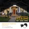 LUTEC P6221BD2D 2000 Lumen 18 Watt 28 LED DualHead Flood Light Outdoor Dusk to Dawn Waterproof Exterior Security Wall Light for Patio GardenYardBlack
