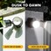 LUTEC P6221BD2D 2000 Lumen 18 Watt 28 LED DualHead Flood Light Outdoor Dusk to Dawn Waterproof Exterior Security Wall Light for Patio GardenYardBlack