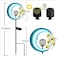 EPROSMIN Stars Moon Solar Lights Outdoor Solar Powered Garden Lights Decorative Crackle Glass Globe Led Waterproof Landscape Lighting for PathwayYardLawnPatio