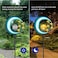 EPROSMIN Stars Moon Solar Lights Outdoor Solar Powered Garden Lights Decorative Crackle Glass Globe Led Waterproof Landscape Lighting for PathwayYardLawnPatio