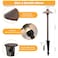 Gardencoin Solid Brass Low Voltage Pathway Lights 67 Shade 219 Tall 12V ACDC Heavy Duty LED Landscape Path Lights Outdoor Wired Antique Bronze Walkway Lights with Larger Stake 4Pack