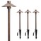 Gardencoin Solid Brass Low Voltage Pathway Lights 67 Shade 219 Tall 12V ACDC Heavy Duty LED Landscape Path Lights Outdoor Wired Antique Bronze Walkway Lights with Larger Stake 4Pack