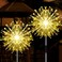 JJGoo Solar Firework Lights 2 Pack 180 LEDs 2 Lighting Modes Solar Lights Outdoor Waterproof for Garden Patio Walkway Pathway Party Wedding Christmas Decorative Warm White