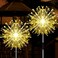 JJGoo Solar Firework Lights 2 Pack 180 LEDs 2 Lighting Modes Solar Lights Outdoor Waterproof for Garden Patio Walkway Pathway Party Wedding Christmas Decorative Warm White