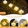 JKIMK Solar Brick Lights Outdoor Waterproof Patio Garden Decor 3 Packs for Patio Yard Walkway Pathway