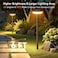 LETMY Solar Pathway Lights Outdoor 6 Pack 2X Brighter Solar Lights Outdoor Waterproof Taller Pathway Light with Larger Panel Auto OnOff Up to 12Hrs Driveway Light for Yard Outside Patio Path Lawn