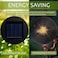 HELESIN Replacement Solar Light Parts 2 Pack Solar Lights Replacement Top 8 lumens Solar Light Inserts for Lanterns Waterproof Battery Box Top DIY Outdoor Garden Patio Decor Warm Yellow 315inches