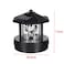 CALIDAKA Solar Powered Lighthouse Garden Light413 x 433 in 360 Rotating LED Beacon IP44 Waterproof Outdoor Decor Statue for Yard Lawn Patio Balcony
