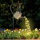 Xugenxes Watering Can with Lights Solar Lights for Outdoor Garden Art Decor Hanging Solar Lanterns Metal Waterproof for Walkway Yard Pathway Patio Table