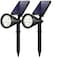 InnoGear Solar Lights Outdoor Waterproof Solar Garden Light for Outside Yard Landscape Lighting Pathway Spot Lights Spotlight Wall Light Auto OnOff Pack of 2 White