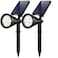 InnoGear Solar Lights Outdoor Waterproof Solar Garden Light for Outside Yard Landscape Lighting Pathway Spot Lights Spotlight Wall Light Auto OnOff Pack of 2 White