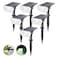 Linkind Solar Lights Outdoor Waterproof IP65 StarRay DusktoDawn Outdoor Solar Lights 3 Lighting Modes Solar Spot Lights Outdoor for Garden Yard Landscape Daylight 6 Pack