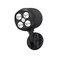 Quiltered Motion Sensor Outdoor Lights Battery Operated 600LM Motion Detector Security Lights Black 1 Pack