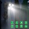 Quiltered Motion Sensor Outdoor Lights Battery Operated 600LM Motion Detector Security Lights Black 1 Pack
