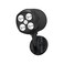 Quiltered Motion Sensor Outdoor Lights Battery Operated 600LM Motion Detector Security Lights Black 1 Pack