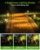 ZOOKKI Solar Spot Lights Outdoor Solar Lights Outdoor Waterproof IP65 3 Brightness Modes Dusk to Dawn Landscape Spotlights for Yard Garden Pathway Tree Decoration Warm White 4 Pack