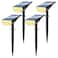ZOOKKI Solar Spot Lights Outdoor Solar Lights Outdoor Waterproof IP65 3 Brightness Modes Dusk to Dawn Landscape Spotlights for Yard Garden Pathway Tree Decoration Warm White 4 Pack
