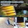 AUDLES LED Solar Step Lights Waterproof Outdoor Stair Lights Warm White Solar Deck Light IP67 Solar Decoration Lights for Yard Patio Garden Walkways Front Door Pathway Driveway Porch 2PK