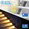 AUDLES LED Solar Step Lights Waterproof Outdoor Stair Lights Warm White Solar Deck Light IP67 Solar Decoration Lights for Yard Patio Garden Walkways Front Door Pathway Driveway Porch 2PK