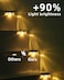 Herzila Solar Step Lights Outdoor 12 Pack Solar Fence Lights LED Waterproof Deck Lights for Outside Step Fence Deck Stair Pool and Yard Warm White