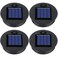 Frienda 4 Pieces Replacement Solar Light Tops Outdoor Hanging Lantern Solar Light Parts Round Waterproof Decorative for Outdoor Hanging Lanterns Warm335 Inch in Diameter