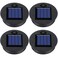 Frienda 4 Pieces Replacement Solar Light Tops Outdoor Hanging Lantern Solar Light Parts Round Waterproof Decorative for Outdoor Hanging Lanterns Warm335 Inch in Diameter