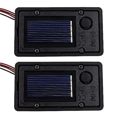 AQEENURA Battery Box Solar Lantern Light Replacement Parts Top for Outdoor Hanging Lanterns Container Home Solar Lamp Hanging Lantern Led Accessories DIY Garden Decor 2PCS