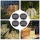 AQEENURA Replacement Solar Light PartsWaterproof Solar Lanterns Replacement Accessories for Lanterns Outdoor 8CM315 INCH 4PCS
