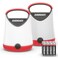 EVEREADY Eveready LED Camping Lantern X250 2Pack Super Bright Tent Lights Rugged Water Resistant LED Lanterns 100 Hour Runtime Batteries Included Red and Black