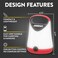 EVEREADY Eveready LED Camping Lantern X250 2Pack Super Bright Tent Lights Rugged Water Resistant LED Lanterns 100 Hour Runtime Batteries Included Red and Black