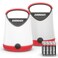 EVEREADY Eveready LED Camping Lantern X250 2Pack Super Bright Tent Lights Rugged Water Resistant LED Lanterns 100 Hour Runtime Batteries Included Red and Black