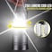 Lichamp 2 Pack LED Camping Lanterns Battery Powered Lantern Flashlight COB Camp Light for Power Outages Camping Supplies and Home Hurricane Supplies F2GY