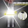 Lichamp 2 Pack LED Camping Lanterns Battery Powered Lantern Flashlight COB Camp Light for Power Outages Camping Supplies and Home Hurricane Supplies F2GY