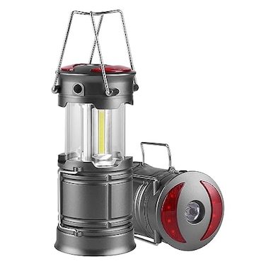 Lichamp 2 Pack LED Camping Lanterns Battery Powered Lantern Flashlight COB Camp Light for Power Outages Camping Supplies and Home Hurricane Supplies F2GY