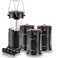 Lichamp 4 Pack Camping Lanterns Rechargeable and Battery Powered Dual Power Source and 4 Mode Lantern Flashlight COB Camp Light for Power Outages Camping Supplies and Home Hurricane Supplies E4BK