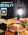 Lichamp 4 Pack LED Camping Lanterns Battery Powered Camping Lights LED Collapsible Flashlight Portable Emergency Supplies Kit A4GY