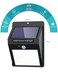 kolpop 10 Pack Outdoor Solar Lights 3 Modes100LED Wireless Solar Security Lights with Motion Sensor IP65 Waterproof Suitable for Front Door Backyard Garage Deck