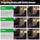Auzev 2 Pack Outdoor Solar Wall Light Fixtures With Dusk To Dawn SensorLarge Size Black Outdoor Wall Lights with 3Lighting ModesExterior Waterproof Solar Wall Sconce Light for OutsideGarageBlack2P