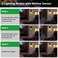 Auzev 2 Pack Outdoor Solar Wall Light Fixtures With Dusk To Dawn SensorLarge Size Black Outdoor Wall Lights with 3Lighting ModesExterior Waterproof Solar Wall Sconce Light for OutsideGarageBlack2P