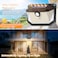 Brightever 2Pack Solar Outdoor Lights Super Bright Solar Powered Motion Sensor Outdoor Lights Warm White 178s LED Outside Security Wall Lights for House Porch Fence