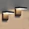 Aoceley 2Pack Outdoor Rotatable Wall Lights 350 Adjustable Head Modern Porch Light LED Wall Sconce Black Exterior Wall Lights Modern Lights for House 3000K