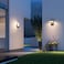 Aoceley 2Pack Outdoor Rotatable Wall Lights 350 Adjustable Head Modern Porch Light LED Wall Sconce Black Exterior Wall Lights Modern Lights for House 3000K