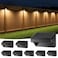 Bridika Solar Fence Lights Outdoor Waterproof Warm White Color Glowt LED for Backyard Patio Deck Railing Stair Handrail Pool and Wall 8 Packs