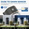 CINOTON 26W LED Wall Pack Light with Dusk to Dawn Sensor 3000LM 100277Vac LED Wall Lights IP65 Waterproof Outdoor Security Flood Lighting for Garage Warehouse Garden 5000KDaylight 1 Pack